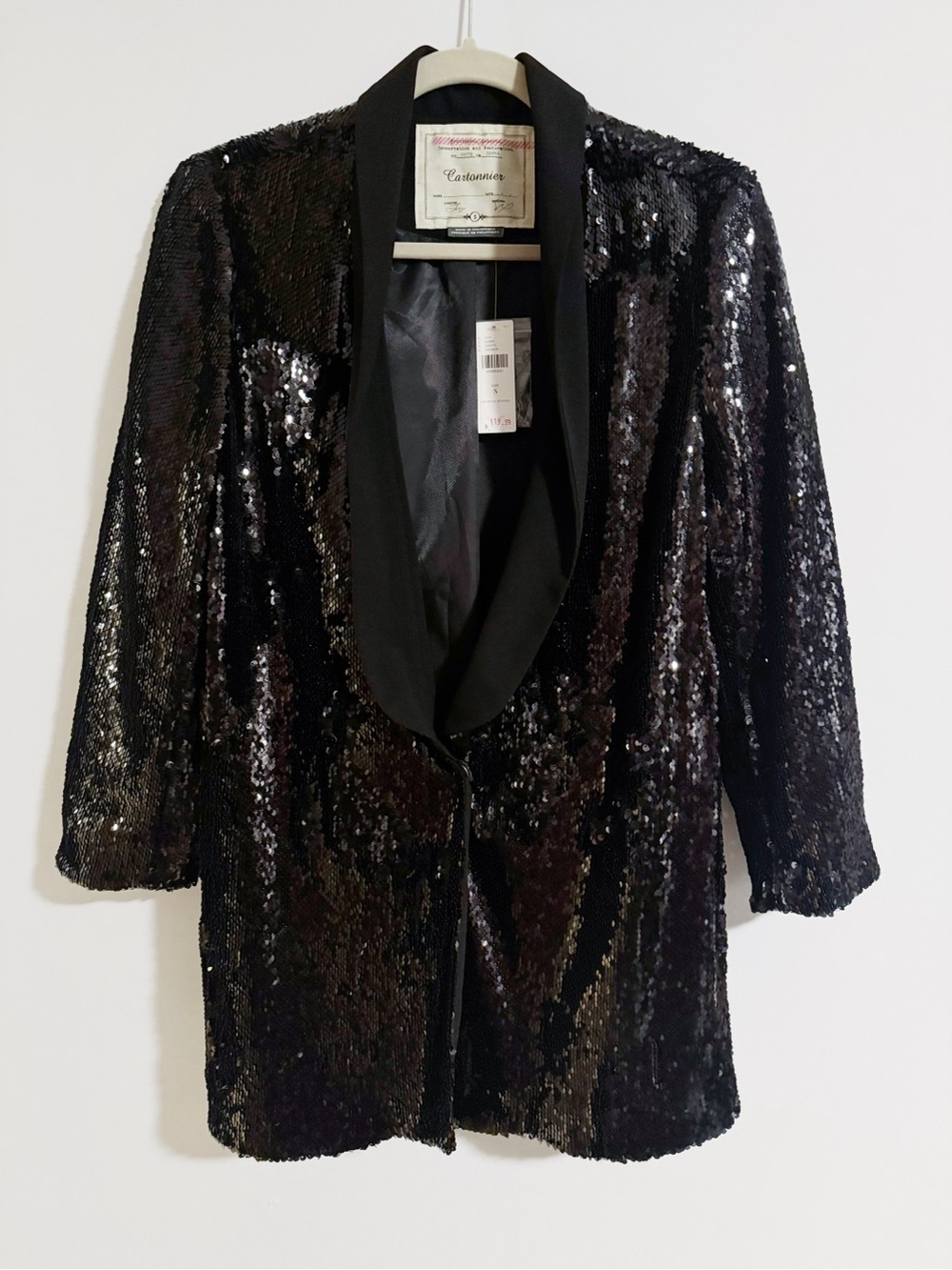 Cartonnier - Black Sequins Blazer
